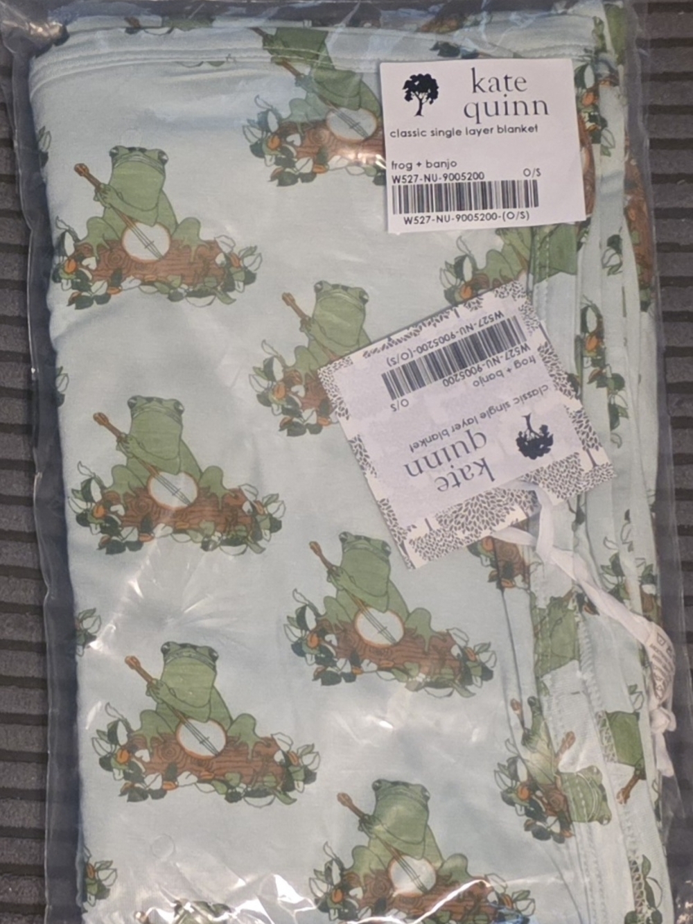 Kate Quinn Banjo Frog Single Layer Bamboo Blanket